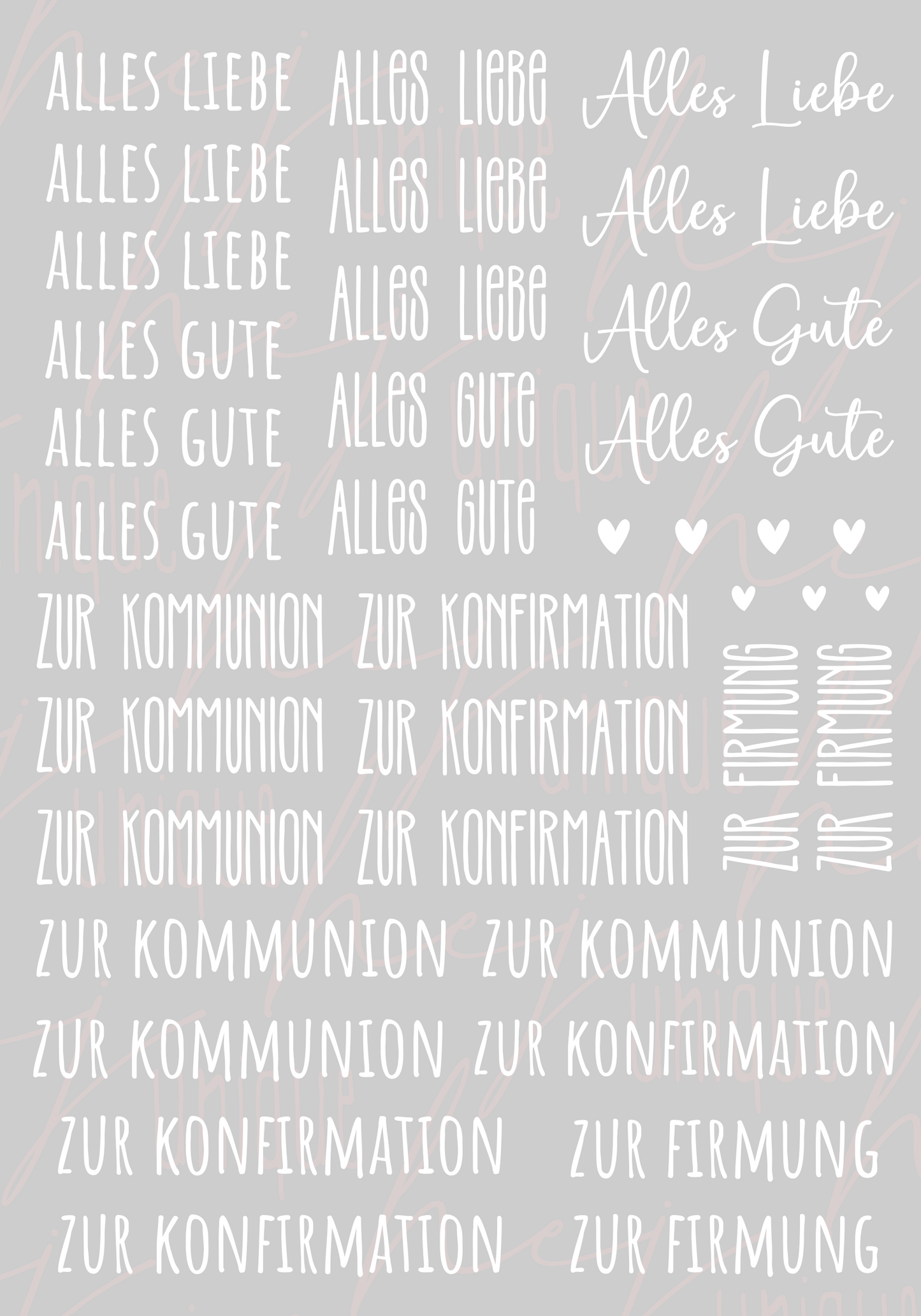 Rub On Aufkleber Schriftzüge Kommunion Konfirmation Firmung Reagenzgläser A5 Warum du unsere Rub-Ons lieben wirst: ✔ Randloser Premium-Look ✔ Besondere Haptik ✔ Präzise Platzierung dank transparenter Trägerfolie ✔ Wasser- und kratzfest // Hitze- und UV-beständig ✔ Starke Haftung auf Glas, Keramik, Holz, Raysin u.v.m. ✔ Langlebig und hochwertig verarbeitet ✔ Auch gewerblich nutzbar – keine zusätzliche Lizenz nötig