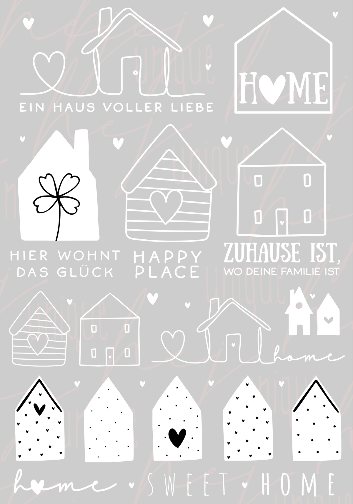 Rub On Aufkleber Häuser-Liebe A5 Warum du unsere Rub-Ons lieben wirst: ✔ Randloser Premium-Look ✔ Besondere Haptik ✔ Präzise Platzierung dank transparenter Trägerfolie ✔ Wasser- und kratzfest // Hitze- und UV-beständig ✔ Starke Haftung auf Glas, Keramik, Holz, Raysin u.v.m. ✔ Langlebig und hochwertig verarbeitet ✔ Auch gewerblich nutzbar – keine zusätzliche Lizenz nötig