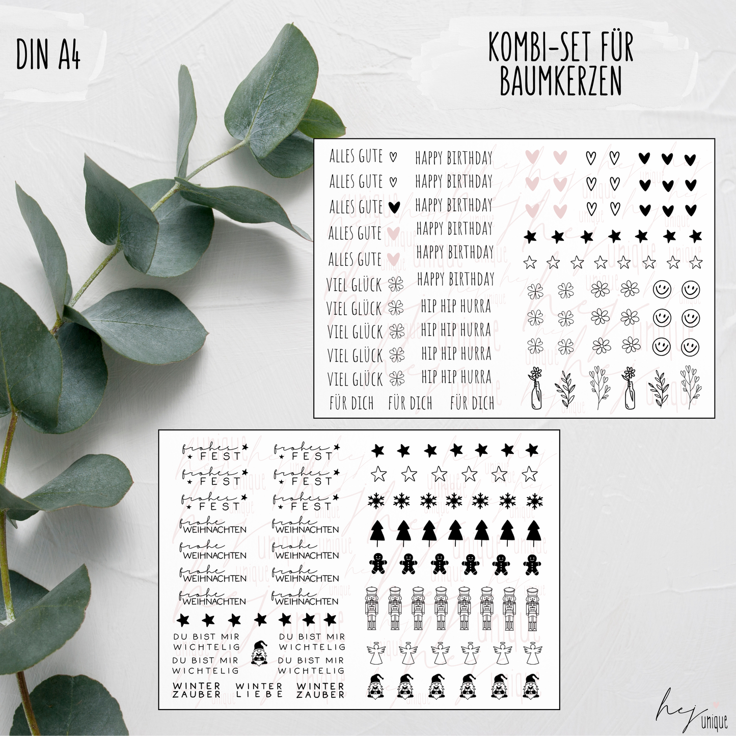 Kerzenfolie für Baumkerzen Xmas Warum du unsere Kerzenfolie lieben wirst: ✔ Edle Premium-Folie mit hochwertiger Optik ✔ Speziell für Kerzen entwickelt ✔ Aktivierung des Klebers ganz einfach mit Wasser ✔ Wischfest und langlebig bei sorgfältiger Verarbeitung ✔ Besonders elastisch – passt sich Kerzenoberfläche optimal an ✔ Gewerblich nutzbar – keine zusätzliche Lizenz nötig