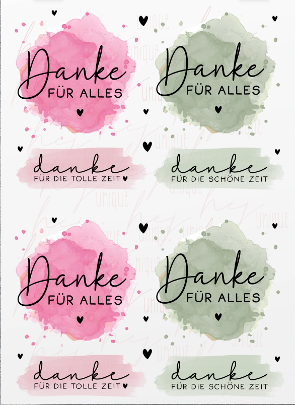 Rub On Aufkleber Danke bunt A5 A6 Warum du unsere Rub-Ons lieben wirst: ✔ Randloser Premium-Look ✔ Besondere Haptik ✔ Präzise Platzierung dank transparenter Trägerfolie ✔ Wasser- und kratzfest // Hitze- und UV-beständig ✔ Starke Haftung auf Glas, Keramik, Holz, Raysin u.v.m. ✔ Langlebig und hochwertig verarbeitet ✔ Auch gewerblich nutzbar – keine zusätzliche Lizenz nötig