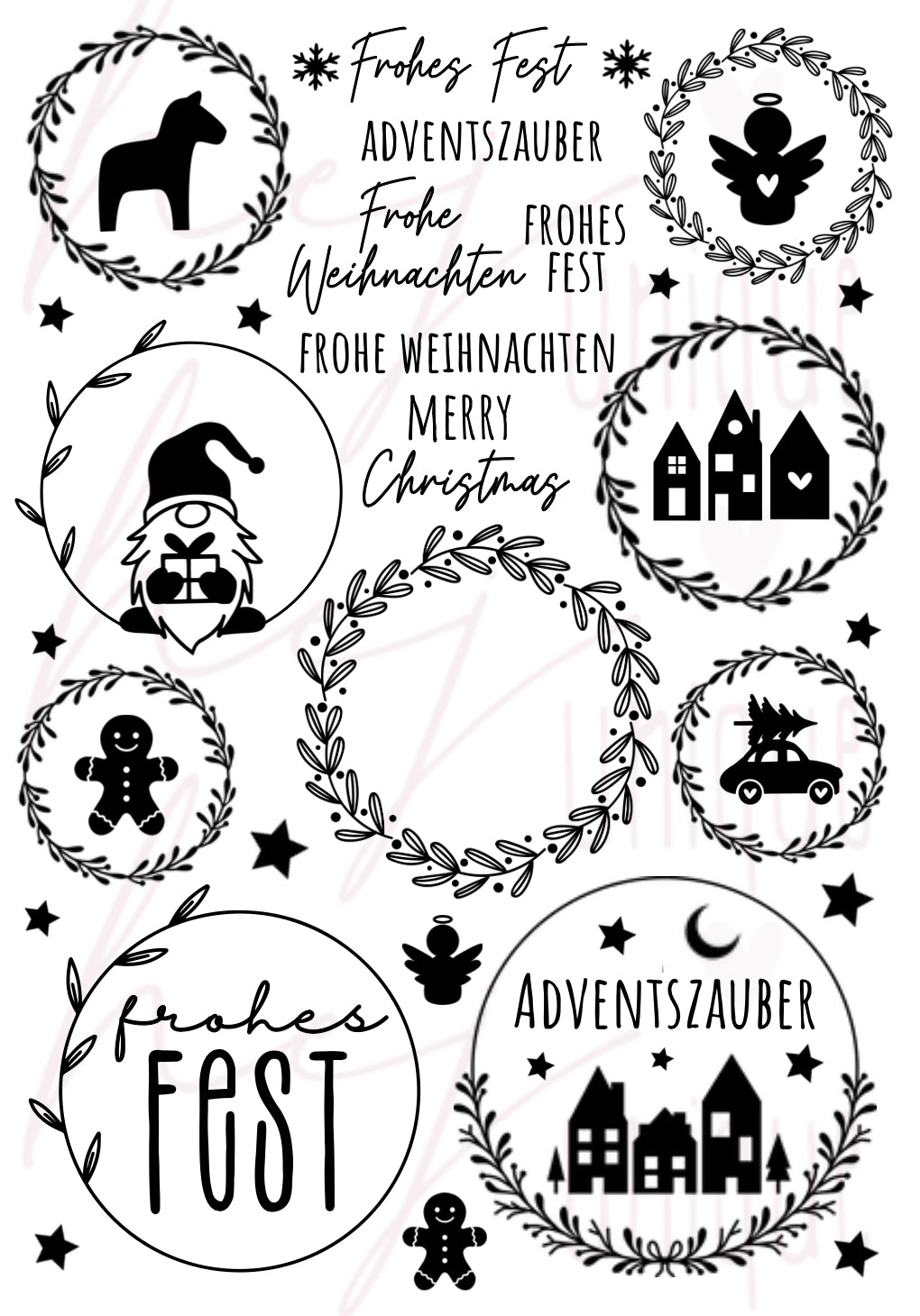 Rub On Aufkleber Xmas-Kränze A5 Warum du unsere Rub-Ons lieben wirst: ✔ Randloser Premium-Look ✔ Besondere Haptik ✔ Präzise Platzierung dank transparenter Trägerfolie ✔ Wasser- und kratzfest // Hitze- und UV-beständig ✔ Starke Haftung auf Glas, Keramik, Holz, Raysin u.v.m. ✔ Langlebig und hochwertig verarbeitet ✔ Auch gewerblich nutzbar – keine zusätzliche Lizenz nötig