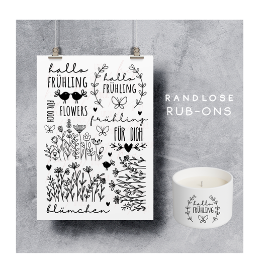 Rub On Aufkleber Frühling XL A5 Warum du unsere Rub-Ons lieben wirst:  ✔ Randloser Premium-Look   ✔ Besondere Haptik   ✔ Präzise Platzierung dank transparenter Trägerfolie  ✔ Wasser- und kratzfest // Hitze- und UV-beständig   ✔ Starke Haftung auf Glas, Keramik, Holz, Raysin u.v.m.  ✔ Langlebig und hochwertig verarbeitet  ✔ Auch gewerblich nutzbar – keine zusätzliche Lizenz nötig