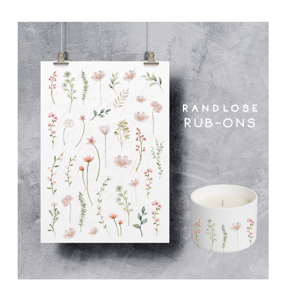 Rub On Aufkleber Wildblumen A5 Warum du unsere Rub-Ons lieben wirst:  ✔ Randloser Premium-Look   ✔ Besondere Haptik   ✔ Präzise Platzierung dank transparenter Trägerfolie  ✔ Wasser- und kratzfest // Hitze- und UV-beständig   ✔ Starke Haftung auf Glas, Keramik, Holz, Raysin u.v.m.  ✔ Langlebig und hochwertig verarbeitet  ✔ Auch gewerblich nutzbar – keine zusätzliche Lizenz nötig