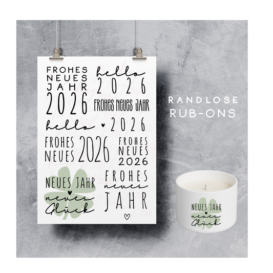 Rub On Aufkleber Frohes Neues XL A5 Warum du unsere Rub-Ons lieben wirst:  ✔ Randloser Premium-Look   ✔ Besondere Haptik   ✔ Präzise Platzierung dank transparenter Trägerfolie  ✔ Wasser- und kratzfest // Hitze- und UV-beständig   ✔ Starke Haftung auf Glas, Keramik, Holz, Raysin u.v.m.  ✔ Langlebig und hochwertig verarbeitet  ✔ Auch gewerblich nutzbar – keine zusätzliche Lizenz nötig