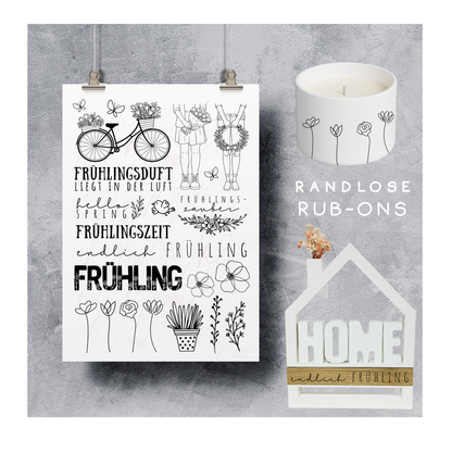 Rubon Aufkleber Frühlingszeit A5