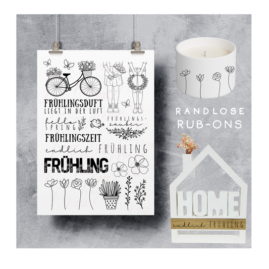Rubon Aufkleber Frühlingszeit A5