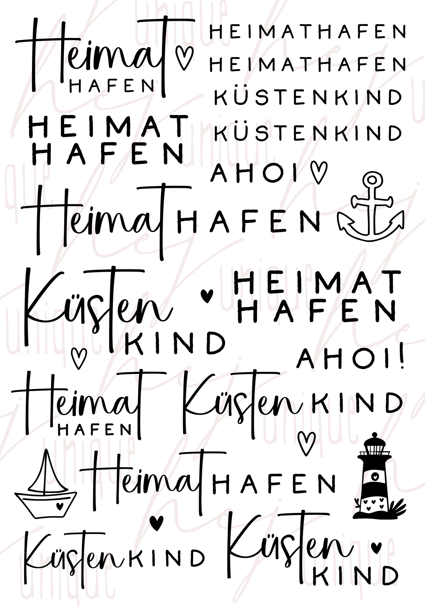 Rub On Aufkleber Heimathafen Küstenkind Maritim Ahoi A5 Warum du unsere Rub-Ons lieben wirst:  ✔ Randloser Premium-Look   ✔ Besondere Haptik   ✔ Präzise Platzierung dank transparenter Trägerfolie  ✔ Wasser- und kratzfest // Hitze- und UV-beständig   ✔ Starke Haftung auf Glas, Keramik, Holz, Raysin u.v.m.  ✔ Langlebig und hochwertig verarbeitet  ✔ Auch gewerblich nutzbar – keine zusätzliche Lizenz nötig