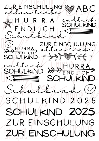 Rub On Aufkleber Einschulung A5 Warum du unsere Rub-Ons lieben wirst:  ✔ Randloser Premium-Look   ✔ Besondere Haptik   ✔ Präzise Platzierung dank transparenter Trägerfolie  ✔ Wasser- und kratzfest // Hitze- und UV-beständig   ✔ Starke Haftung auf Glas, Keramik, Holz, Raysin u.v.m.  ✔ Langlebig und hochwertig verarbeitet  ✔ Auch gewerblich nutzbar – keine zusätzliche Lizenz nötig