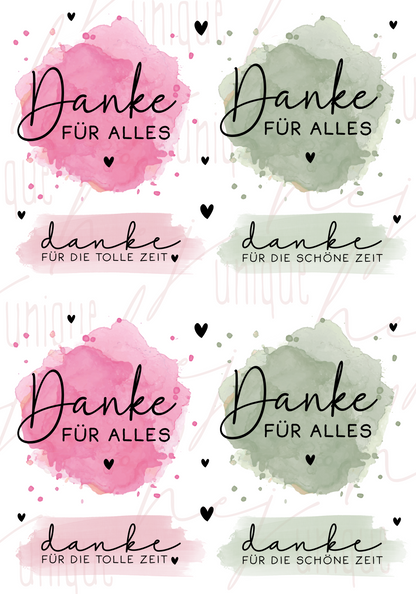 Rub On Aufkleber Danke bunt A5 Warum du unsere Rub-Ons lieben wirst:  ✔ Randloser Premium-Look   ✔ Besondere Haptik   ✔ Präzise Platzierung dank transparenter Trägerfolie  ✔ Wasser- und kratzfest // Hitze- und UV-beständig   ✔ Starke Haftung auf Glas, Keramik, Holz, Raysin u.v.m.  ✔ Langlebig und hochwertig verarbeitet  ✔ Auch gewerblich nutzbar – keine zusätzliche Lizenz nötig