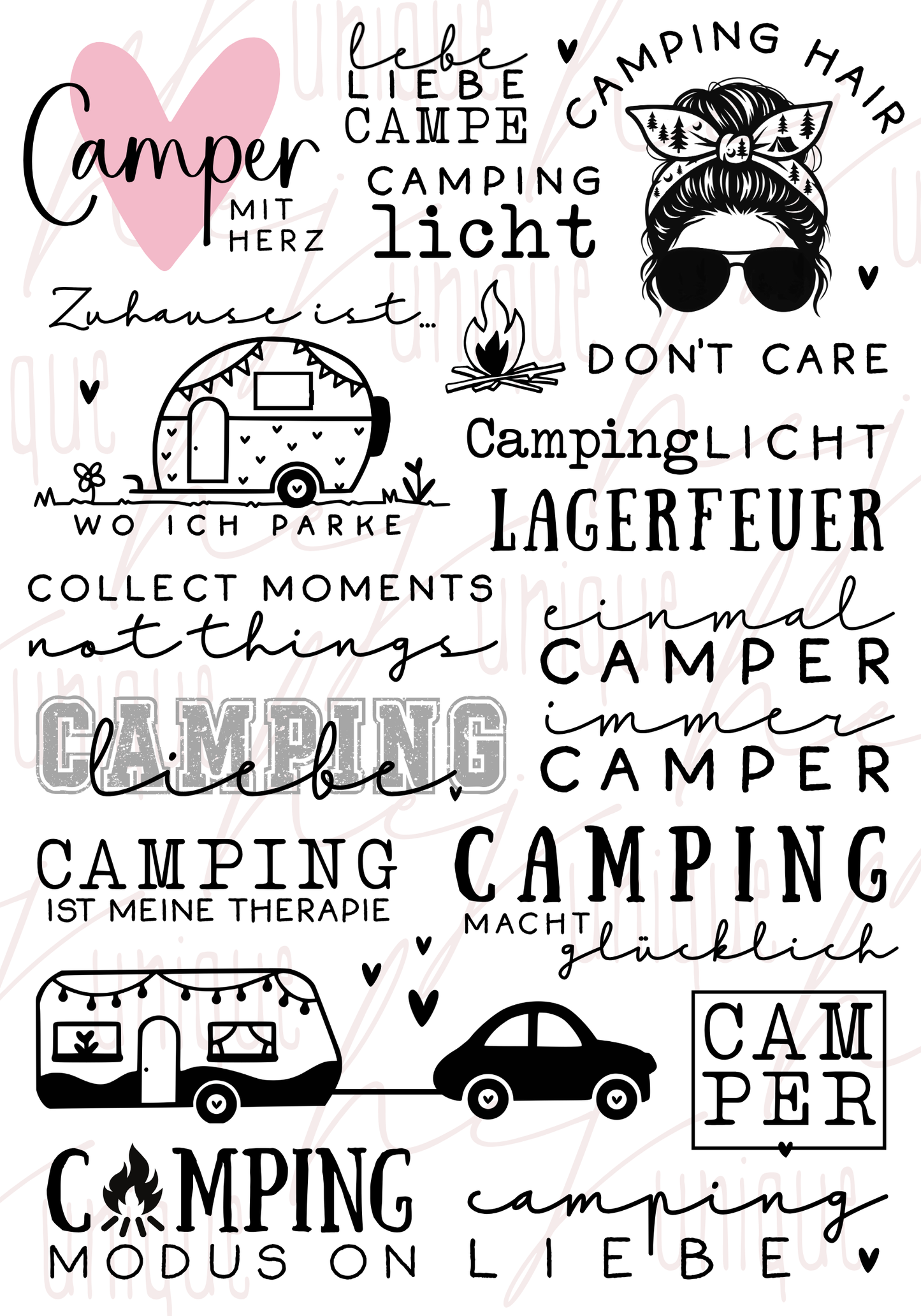 Rub On Aufkleber Camping A5 Warum du unsere Rub-Ons lieben wirst:  ✔ Randloser Premium-Look   ✔ Besondere Haptik   ✔ Präzise Platzierung dank transparenter Trägerfolie  ✔ Wasser- und kratzfest // Hitze- und UV-beständig   ✔ Starke Haftung auf Glas, Keramik, Holz, Raysin u.v.m.  ✔ Langlebig und hochwertig verarbeitet  ✔ Auch gewerblich nutzbar – keine zusätzliche Lizenz nötig