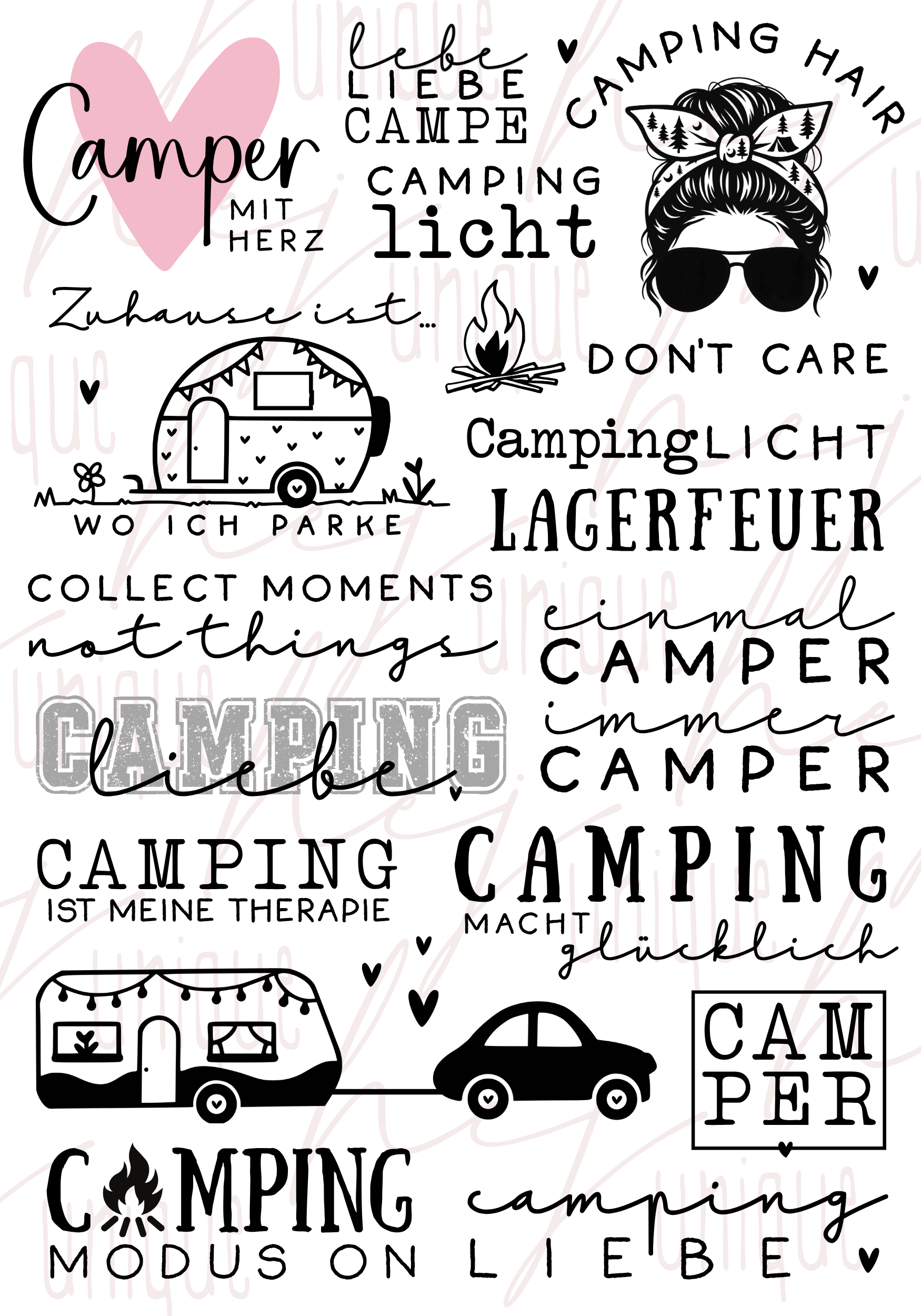 Rub On Aufkleber Camping A5 Warum du unsere Rub-Ons lieben wirst:  ✔ Randloser Premium-Look   ✔ Besondere Haptik   ✔ Präzise Platzierung dank transparenter Trägerfolie  ✔ Wasser- und kratzfest // Hitze- und UV-beständig   ✔ Starke Haftung auf Glas, Keramik, Holz, Raysin u.v.m.  ✔ Langlebig und hochwertig verarbeitet  ✔ Auch gewerblich nutzbar – keine zusätzliche Lizenz nötig