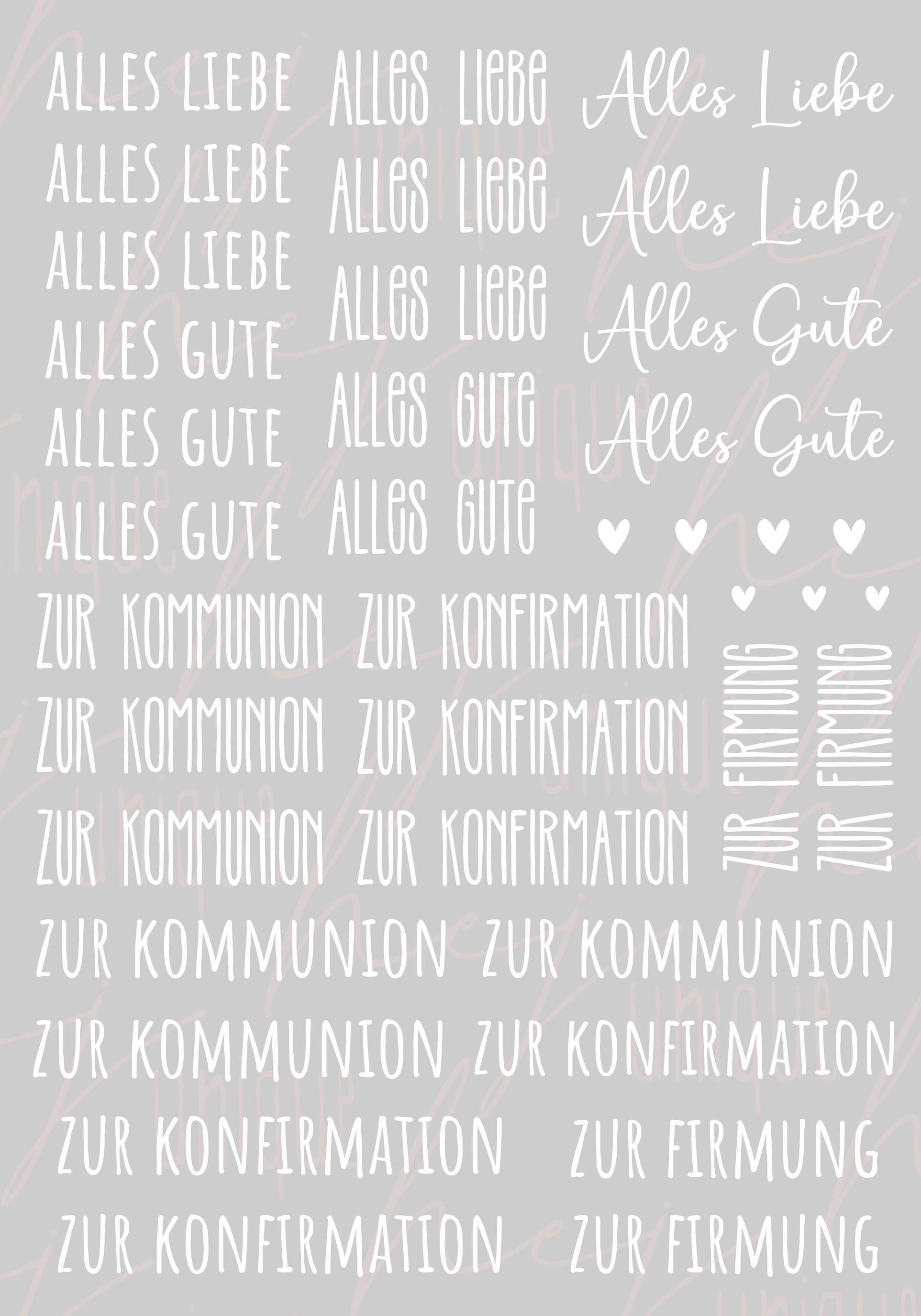 Rub On Aufkleber Schriftzüge Kommunion Konfirmation Firmung Reagenzgläser A5 Warum du unsere Rub-Ons lieben wirst:  ✔ Randloser Premium-Look   ✔ Besondere Haptik   ✔ Präzise Platzierung dank transparenter Trägerfolie  ✔ Wasser- und kratzfest // Hitze- und UV-beständig   ✔ Starke Haftung auf Glas, Keramik, Holz, Raysin u.v.m.  ✔ Langlebig und hochwertig verarbeitet  ✔ Auch gewerblich nutzbar – keine zusätzliche Lizenz nötig