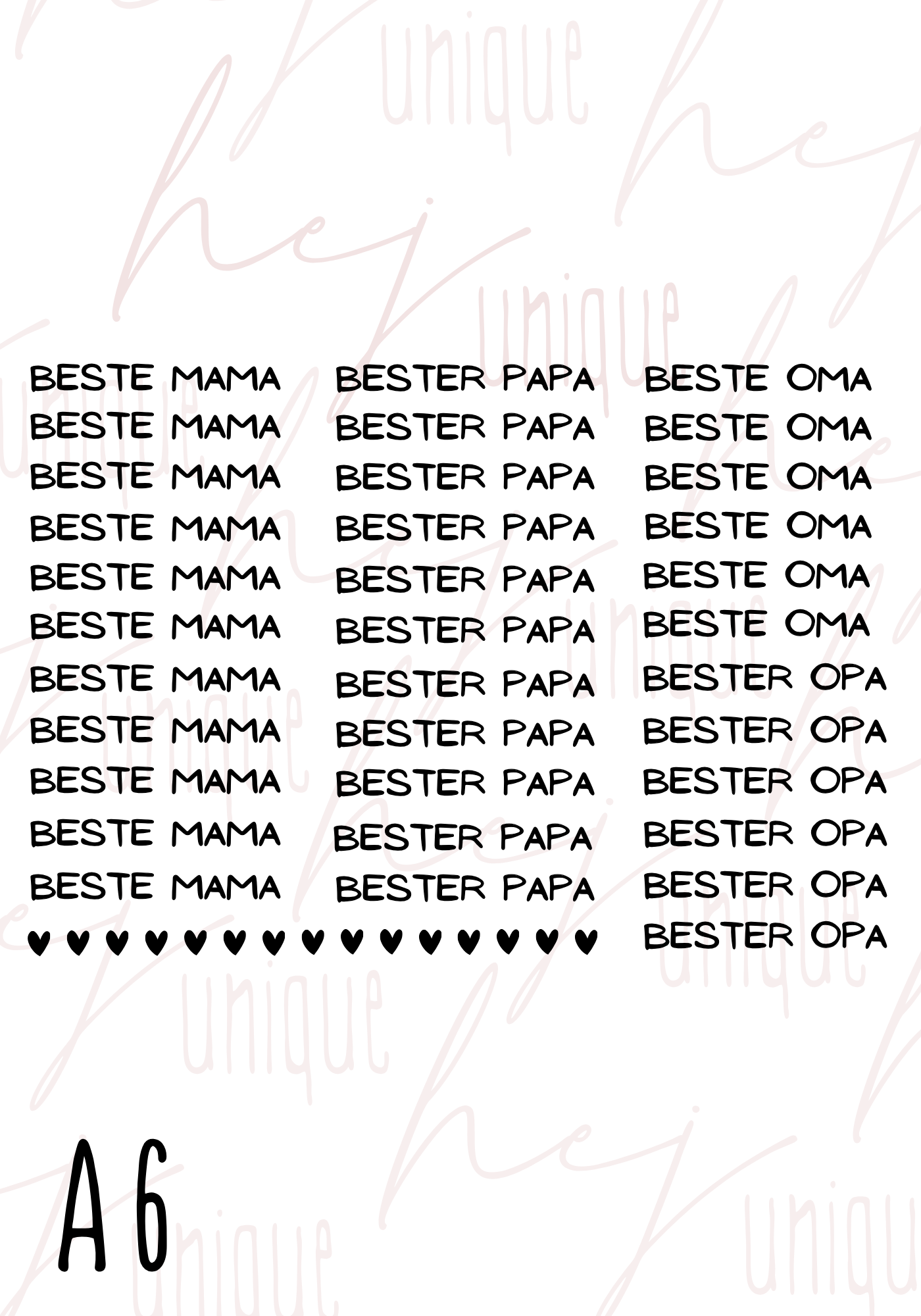 Rub On Aufkleber Kugelschreiber Family Friends& Others Mini zb