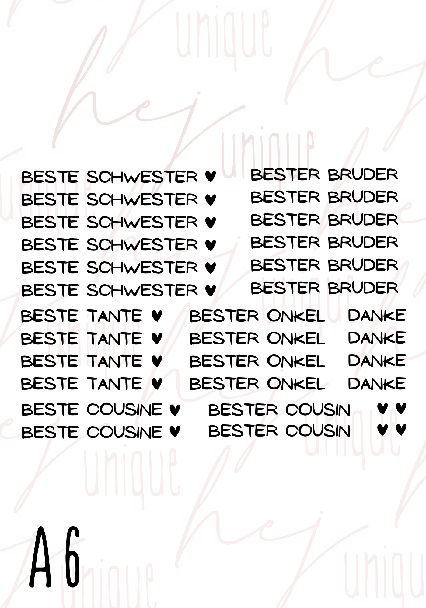 Rub On Aufkleber Kugelschreiber Family Friends& Others Mini zb Warum du unsere Rub-Ons lieben wirst:  ✔ Randloser Premium-Look   ✔ Besondere Haptik   ✔ Präzise Platzierung dank transparenter Trägerfolie  ✔ Wasser- und kratzfest // Hitze- und UV-beständig   ✔ Starke Haftung auf Glas, Keramik, Holz, Raysin u.v.m.  ✔ Langlebig und hochwertig verarbeitet  ✔ Auch gewerblich nutzbar – keine zusätzliche Lizenz nötig