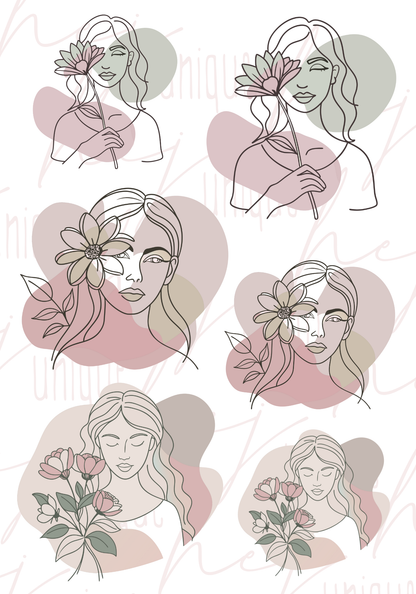 Rub On Aufkleber „Flower-Girl“ A5 Warum du unsere Rub-Ons lieben wirst:  ✔ Randloser Premium-Look   ✔ Besondere Haptik   ✔ Präzise Platzierung dank transparenter Trägerfolie  ✔ Wasser- und kratzfest // Hitze- und UV-beständig   ✔ Starke Haftung auf Glas, Keramik, Holz, Raysin u.v.m.  ✔ Langlebig und hochwertig verarbeitet  ✔ Auch gewerblich nutzbar – keine zusätzliche Lizenz nötig