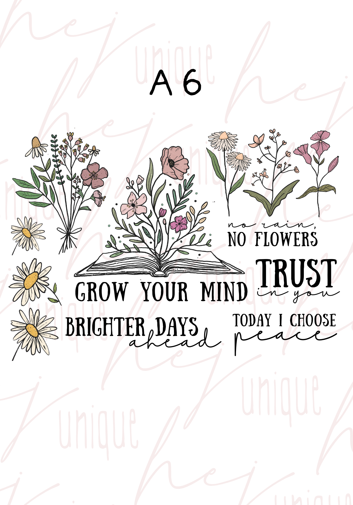 Rub On Aufkleber Beleben Sie Ihr Leben A5 Warum du unsere Rub-Ons lieben wirst:  ✔ Randloser Premium-Look   ✔ Besondere Haptik 