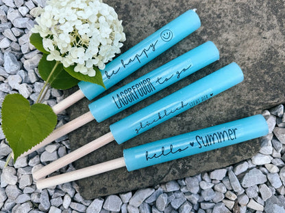 Kerzenfolie Sommer DIY Dekoration