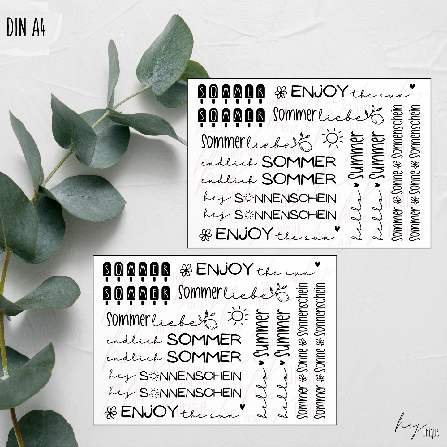 Kerzenfolie Sommer DIY Dekoration