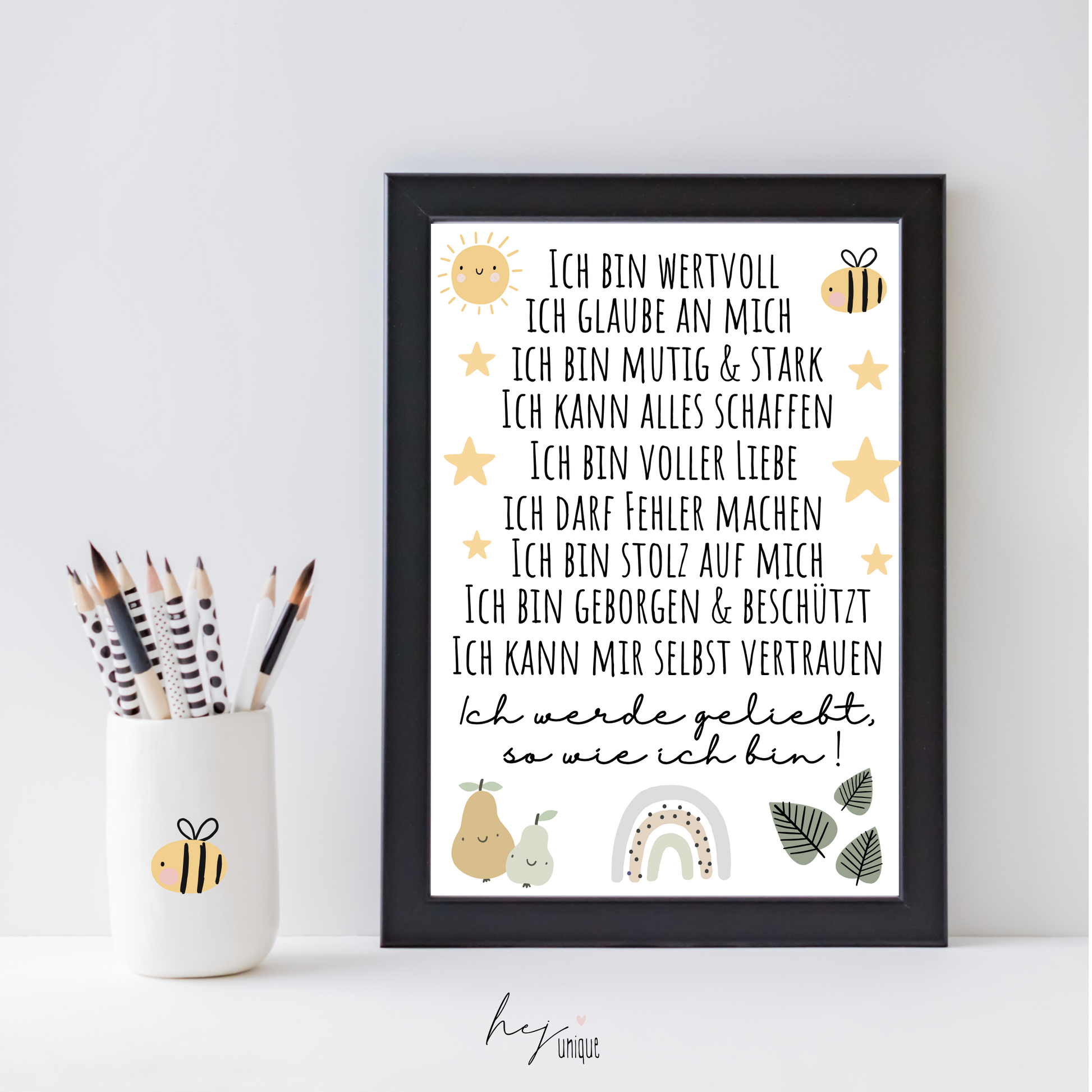 Rub On Aufkleber Affirmationen grün A5 Warum du unsere Rub-Ons lieben wirst:  ✔ Randloser Premium-Look   ✔ Besondere Haptik   ✔ Präzise Platzierung dank transparenter Trägerfolie  ✔ Wasser- und kratzfest // Hitze- und UV-beständig   ✔ Starke Haftung auf Glas, Keramik, Holz, Raysin u.v.m.  ✔ Langlebig und hochwertig verarbeitet  ✔ Auch gewerblich nutzbar – keine zusätzliche Lizenz nötig