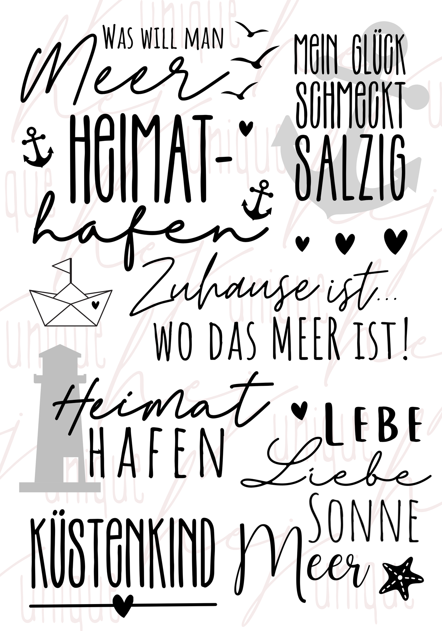 Rub On Aufkleber Maritim A5 DIY Warum du unsere Rub-Ons lieben wirst:  ✔ Randloser Premium-Look   ✔ Besondere Haptik   ✔ Präzise Platzierung dank transparenter Trägerfolie  ✔ Wasser- und kratzfest // Hitze- und UV-beständig   ✔ Starke Haftung auf Glas, Keramik, Holz, Raysin u.v.m.  ✔ Langlebig und hochwertig verarbeitet  ✔ Auch gewerblich nutzbar – keine zusätzliche Lizenz nötig