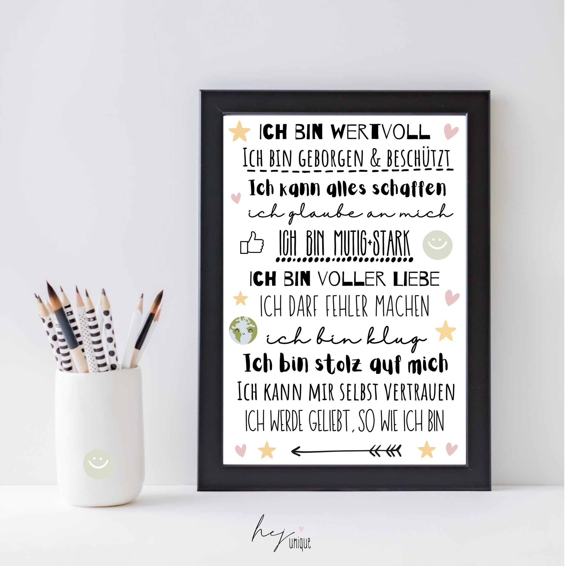 Rub On Aufkleber Affirmationen A5 Warum du unsere Rub-Ons lieben wirst:  ✔ Randloser Premium-Look   ✔ Besondere Haptik   ✔ Präzise Platzierung dank transparenter Trägerfolie  ✔ Wasser- und kratzfest // Hitze- und UV-beständig   ✔ Starke Haftung auf Glas, Keramik, Holz, Raysin u.v.m.  ✔ Langlebig und hochwertig verarbeitet  ✔ Auch gewerblich nutzbar – keine zusätzliche Lizenz nötig