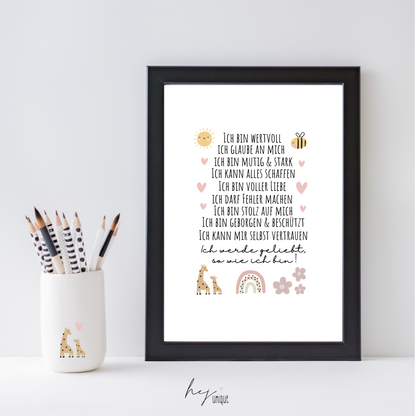 Rub On Aufkleber Affirmation rosa A6 Warum du unsere Rub-Ons lieben wirst:  ✔ Randloser Premium-Look   ✔ Besondere Haptik   ✔ Präzise Platzierung dank transparenter Trägerfolie  ✔ Wasser- und kratzfest // Hitze- und UV-beständig   ✔ Starke Haftung auf Glas, Keramik, Holz, Raysin u.v.m.  ✔ Langlebig und hochwertig verarbeitet  ✔ Auch gewerblich nutzbar – keine zusätzliche Lizenz nötig