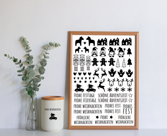 Rub On Aufkleber kleine Motive A5 Warum du unsere Rub-Ons lieben wirst:  ✔ Randloser Premium-Look   ✔ Besondere Haptik   ✔ Präzise Platzierung dank transparenter Trägerfolie  ✔ Wasser- und kratzfest // Hitze- und UV-beständig   ✔ Starke Haftung auf Glas, Keramik, Holz, Raysin u.v.m.  ✔ Langlebig und hochwertig verarbeitet  ✔ Auch gewerblich nutzbar – keine zusätzliche Lizenz nötig