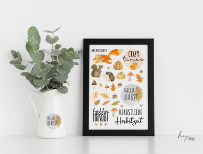 Rub On Aufkleber Herbstzauber Woodland A5 Warum du unsere Rub-Ons lieben wirst:  ✔ Randloser Premium-Look   ✔ Besondere Haptik   ✔ Präzise Platzierung dank transparenter Trägerfolie  ✔ Wasser- und kratzfest // Hitze- und UV-beständig   ✔ Starke Haftung auf Glas, Keramik, Holz, Raysin u.v.m.  ✔ Langlebig und hochwertig verarbeitet  ✔ Auch gewerblich nutzbar – keine zusätzliche Lizenz nötig