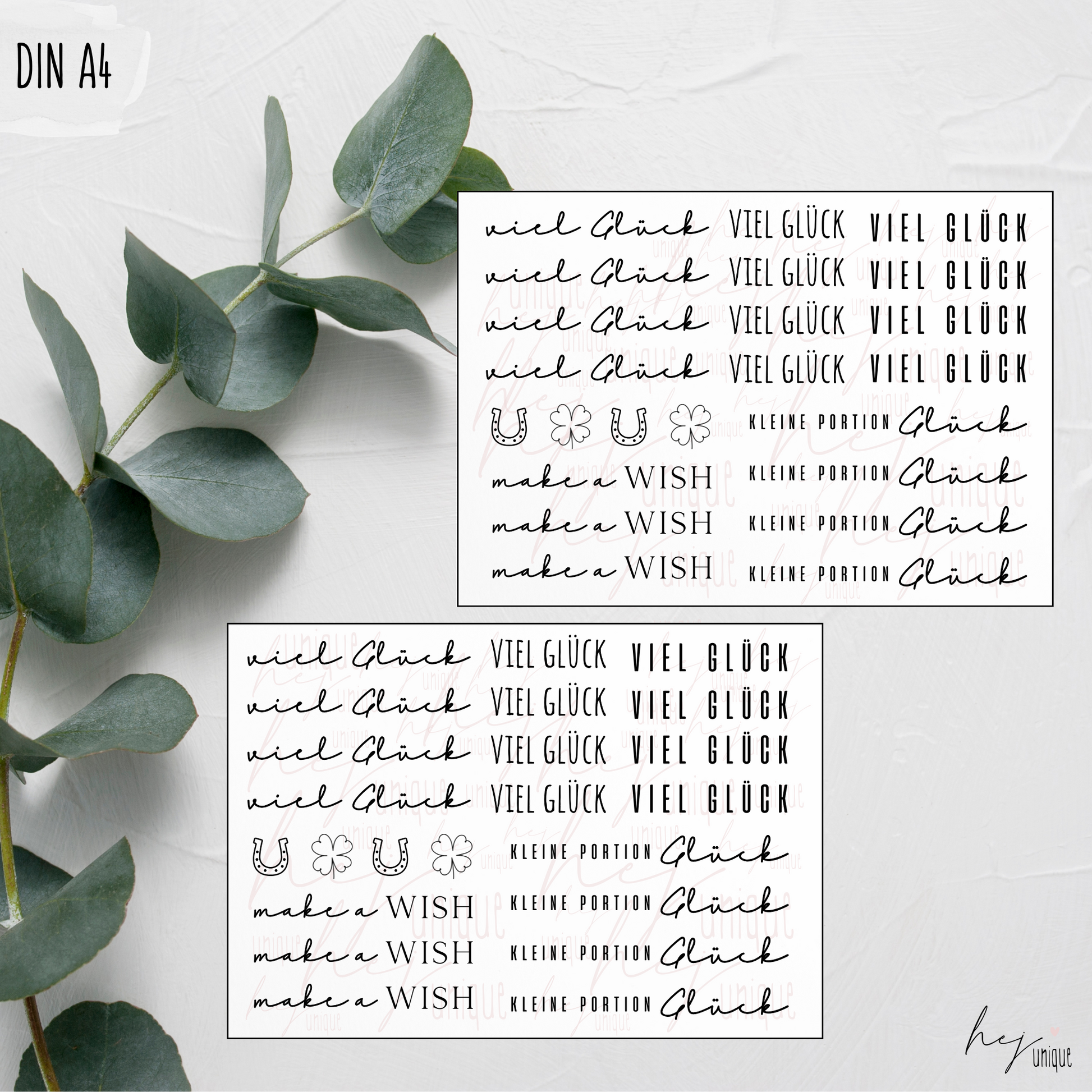 Kerzenfolie viel Glück für Kerzen Warum du unsere Kerzenfolie lieben wirst:  ✔ Edle Premium-Folie mit hochwertiger Optik  ✔ Speziell für Kerzen entwickelt   ✔ Aktivierung des Klebers ganz einfach mit Wasser   ✔ Wischfest und langlebig bei sorgfältiger Verarbeitung  ✔ Besonders elastisch – passt sich Kerzenoberfläche optimal an  ✔ Gewerblich nutzbar – keine zusätzliche Lizenz nötig