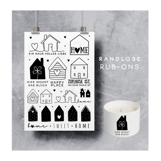 Rub On Aufkleber Häuser-Liebe A5 Warum du unsere Rub-Ons lieben wirst:  ✔ Randloser Premium-Look   ✔ Besondere Haptik   ✔ Präzise Platzierung dank transparenter Trägerfolie  ✔ Wasser- und kratzfest // Hitze- und UV-beständig   ✔ Starke Haftung auf Glas, Keramik, Holz, Raysin u.v.m.  ✔ Langlebig und hochwertig verarbeitet  ✔ Auch gewerblich nutzbar – keine zusätzliche Lizenz nötig