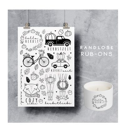 Rub On Aufkleber Herbstliebe A5 Warum du unsere Rub-Ons lieben wirst:  ✔ Randloser Premium-Look   ✔ Besondere Haptik   ✔ Präzise Platzierung dank transparenter Trägerfolie  ✔ Wasser- und kratzfest // Hitze- und UV-beständig   ✔ Starke Haftung auf Glas, Keramik, Holz, Raysin u.v.m.  ✔ Langlebig und hochwertig verarbeitet  ✔ Auch gewerblich nutzbar – keine zusätzliche Lizenz nötig