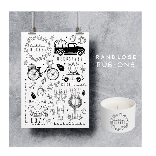 Rub On Aufkleber Herbstliebe A5 Warum du unsere Rub-Ons lieben wirst:  ✔ Randloser Premium-Look   ✔ Besondere Haptik   ✔ Präzise Platzierung dank transparenter Trägerfolie  ✔ Wasser- und kratzfest // Hitze- und UV-beständig   ✔ Starke Haftung auf Glas, Keramik, Holz, Raysin u.v.m.  ✔ Langlebig und hochwertig verarbeitet  ✔ Auch gewerblich nutzbar – keine zusätzliche Lizenz nötig
