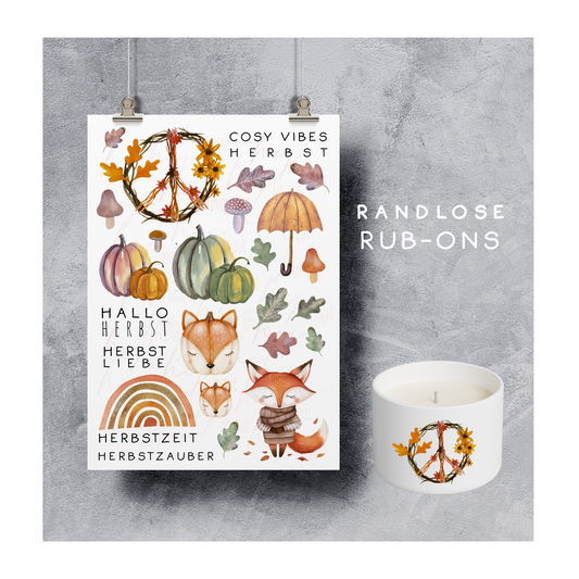 Rub On Aufkleber Boho Herbst A5 Warum du unsere Rub-Ons lieben wirst:  ✔ Randloser Premium-Look   ✔ Besondere Haptik   ✔ Präzise Platzierung dank transparenter Trägerfolie  ✔ Wasser- und kratzfest // Hitze- und UV-beständig   ✔ Starke Haftung auf Glas, Keramik, Holz, Raysin u.v.m.  ✔ Langlebig und hochwertig verarbeitet  ✔ Auch gewerblich nutzbar – keine zusätzliche Lizenz nötig