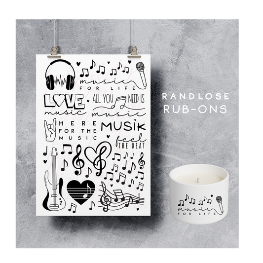 Rub On Aufkleber Musik A5 Warum du unsere Rub-Ons lieben wirst:  ✔ Randloser Premium-Look   ✔ Besondere Haptik   ✔ Präzise Platzierung dank transparenter Trägerfolie  ✔ Wasser- und kratzfest // Hitze- und UV-beständig   ✔ Starke Haftung auf Glas, Keramik, Holz, Raysin u.v.m.  ✔ Langlebig und hochwertig verarbeitet  ✔ Auch gewerblich nutzbar – keine zusätzliche Lizenz nötig