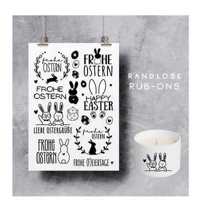 Rub On Aufkleber Ostern A5 DIY Warum du unsere Rub-Ons lieben wirst:  ✔ Randloser Premium-Look   ✔ Besondere Haptik   ✔ Präzise Platzierung dank transparenter Trägerfolie  ✔ Wasser- und kratzfest // Hitze- und UV-beständig   ✔ Starke Haftung auf Glas, Keramik, Holz, Raysin u.v.m.  ✔ Langlebig und hochwertig verarbeitet  ✔ Auch gewerblich nutzbar – keine zusätzliche Lizenz nötig