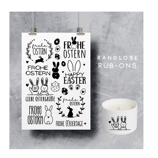 Rub On Aufkleber Ostern A5 DIY Warum du unsere Rub-Ons lieben wirst:  ✔ Randloser Premium-Look   ✔ Besondere Haptik   ✔ Präzise Platzierung dank transparenter Trägerfolie  ✔ Wasser- und kratzfest // Hitze- und UV-beständig   ✔ Starke Haftung auf Glas, Keramik, Holz, Raysin u.v.m.  ✔ Langlebig und hochwertig verarbeitet  ✔ Auch gewerblich nutzbar – keine zusätzliche Lizenz nötig
