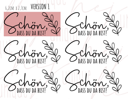 Rub On Aufkleber  bist versch Versionen Gastgeschenk Geb Hochzeit Kommunion Taufe