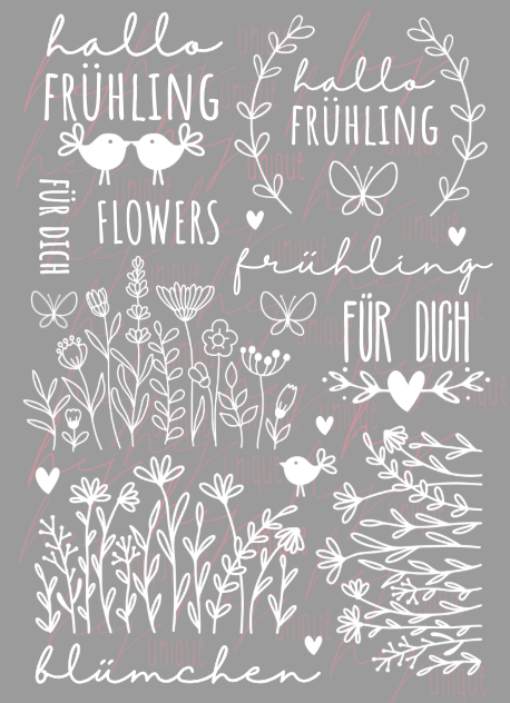 Rub On Aufkleber Frühling XL A5 Warum du unsere Rub-Ons lieben wirst:  ✔ Randloser Premium-Look   ✔ Besondere Haptik   ✔ Präzise Platzierung dank transparenter Trägerfolie  ✔ Wasser- und kratzfest // Hitze- und UV-beständig   ✔ Starke Haftung auf Glas, Keramik, Holz, Raysin u.v.m.  ✔ Langlebig und hochwertig verarbeitet  ✔ Auch gewerblich nutzbar – keine zusätzliche Lizenz nötig