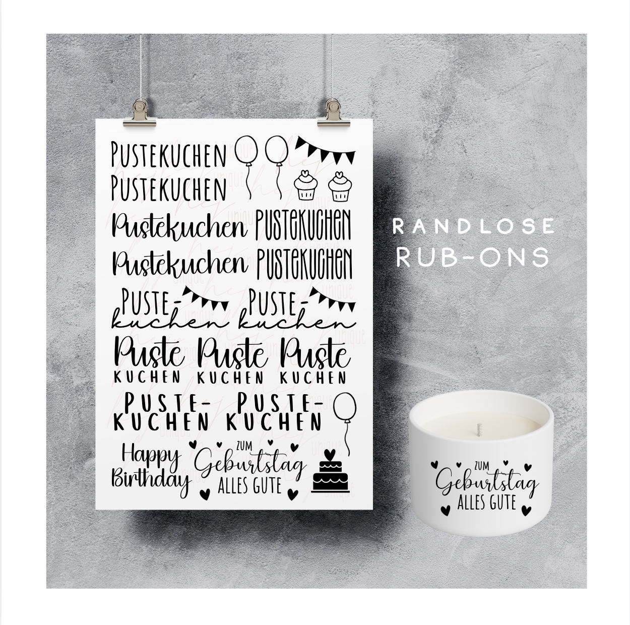 Rub On Aufkleber Pustekuchen A5 Warum du unsere Rub-Ons lieben wirst:  ✔ Randloser Premium-Look   ✔ Besondere Haptik   ✔ Präzise Platzierung dank transparenter Trägerfolie  ✔ Wasser- und kratzfest // Hitze- und UV-beständig   ✔ Starke Haftung auf Glas, Keramik, Holz, Raysin u.v.m.  ✔ Langlebig und hochwertig verarbeitet  ✔ Auch gewerblich nutzbar – keine zusätzliche Lizenz nötig