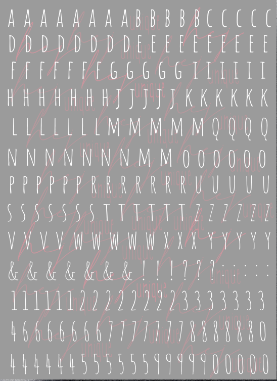 Rub On Aufkleber Buchstaben klein Alphabet A5 Warum du unsere Rub-Ons lieben wirst:  ✔ Randloser Premium-Look   ✔ Besondere Haptik   ✔ Präzise Platzierung dank transparenter Trägerfolie  ✔ Wasser- und kratzfest // Hitze- und UV-beständig   ✔ Starke Haftung auf Glas, Keramik, Holz, Raysin u.v.m.  ✔ Langlebig und hochwertig verarbeitet  ✔ Auch gewerblich nutzbar – keine zusätzliche Lizenz nötig