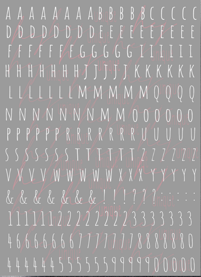 Rub On Aufkleber Buchstaben klein Alphabet A5 Warum du unsere Rub-Ons lieben wirst:  ✔ Randloser Premium-Look   ✔ Besondere Haptik   ✔ Präzise Platzierung dank transparenter Trägerfolie  ✔ Wasser- und kratzfest // Hitze- und UV-beständig   ✔ Starke Haftung auf Glas, Keramik, Holz, Raysin u.v.m.  ✔ Langlebig und hochwertig verarbeitet  ✔ Auch gewerblich nutzbar – keine zusätzliche Lizenz nötig