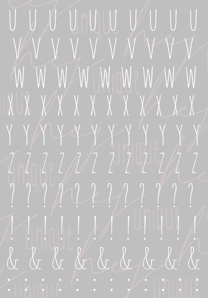 Rub On Aufkleber Buchstaben-Set Alphabet Personalisierung A5 Warum du unsere Rub-Ons lieben wirst:  ✔ Randloser Premium-Look   ✔ Besondere Haptik   ✔ Präzise Platzierung dank transparenter Trägerfolie  ✔ Wasser- und kratzfest // Hitze- und UV-beständig   ✔ Starke Haftung auf Glas, Keramik, Holz, Raysin u.v.m.  ✔ Langlebig und hochwertig verarbeitet  ✔ Auch gewerblich nutzbar – keine zusätzliche Lizenz nötig