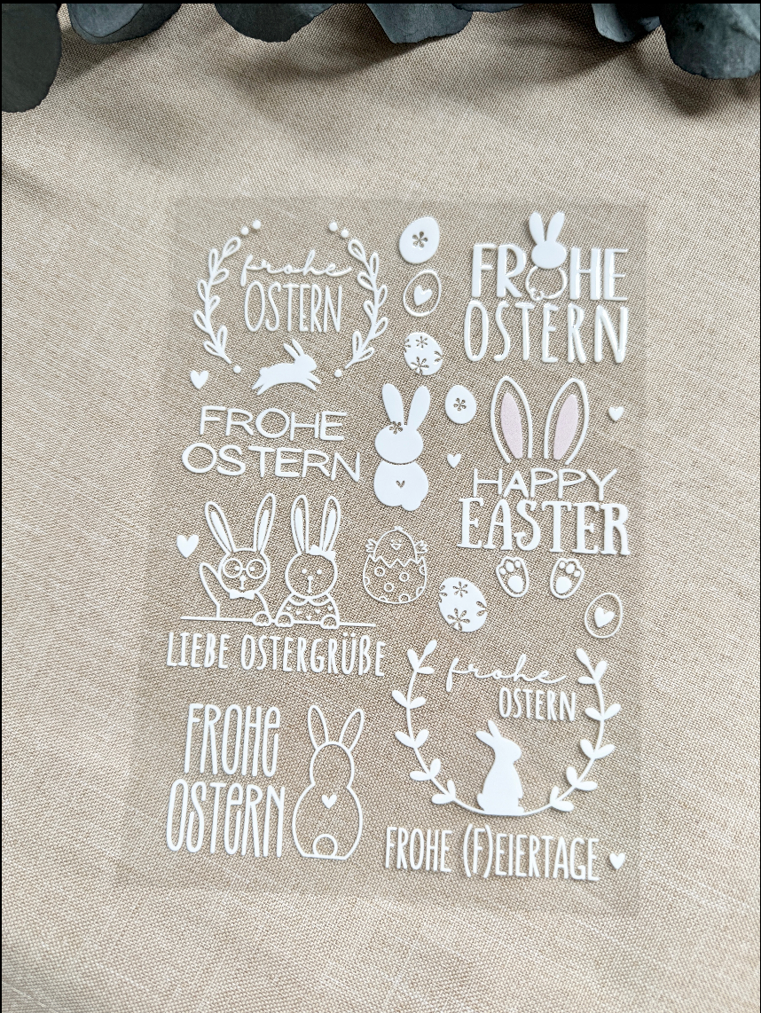Rub On Aufkleber Ostern A5 DIY Warum du unsere Rub-Ons lieben wirst:  ✔ Randloser Premium-Look   ✔ Besondere Haptik   ✔ Präzise Platzierung dank transparenter Trägerfolie  ✔ Wasser- und kratzfest // Hitze- und UV-beständig   ✔ Starke Haftung auf Glas, Keramik, Holz, Raysin u.v.m.  ✔ Langlebig und hochwertig verarbeitet  ✔ Auch gewerblich nutzbar – keine zusätzliche Lizenz nötig