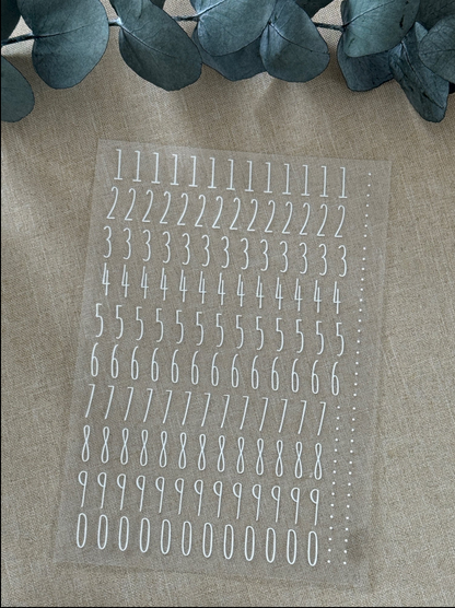 Rub On Aufkleber Zahlen A5 DIY Warum du unsere Rub-Ons lieben wirst:  ✔ Randloser Premium-Look   ✔ Besondere Haptik   ✔ Präzise Platzierung dank transparenter Trägerfolie  ✔ Wasser- und kratzfest // Hitze- und UV-beständig   ✔ Starke Haftung auf Glas, Keramik, Holz, Raysin u.v.m.  ✔ Langlebig und hochwertig verarbeitet  ✔ Auch gewerblich nutzbar – keine zusätzliche Lizenz nötig