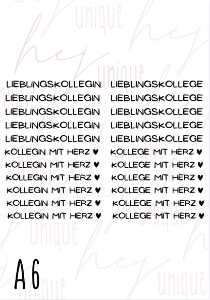 Rub On Aufkleber Kugelschreiber Family Friends& Others Mini zb