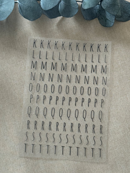 Rub On Aufkleber Buchstaben-Set Alphabet Personalisierung A5 Warum du unsere Rub-Ons lieben wirst:  ✔ Randloser Premium-Look   ✔ Besondere Haptik   ✔ Präzise Platzierung dank transparenter Trägerfolie  ✔ Wasser- und kratzfest // Hitze- und UV-beständig   ✔ Starke Haftung auf Glas, Keramik, Holz, Raysin u.v.m.  ✔ Langlebig und hochwertig verarbeitet  ✔ Auch gewerblich nutzbar – keine zusätzliche Lizenz nötig