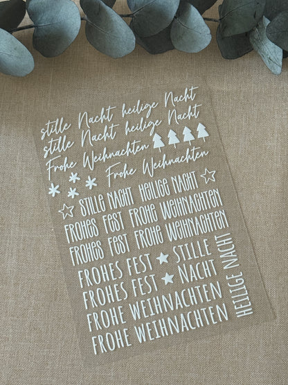 Rub On Aufkleber Schriftzüge weiss A5 Warum du unsere Rub-Ons lieben wirst:  ✔ Randloser Premium-Look   ✔ Besondere Haptik   ✔ Präzise Platzierung dank transparenter Trägerfolie  ✔ Wasser- und kratzfest // Hitze- und UV-beständig   ✔ Starke Haftung auf Glas, Keramik, Holz, Raysin u.v.m.  ✔ Langlebig und hochwertig verarbeitet  ✔ Auch gewerblich nutzbar – keine zusätzliche Lizenz nötig