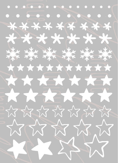 Rub On Aufkleber Sterne weiss A6 Warum du unsere Rub-Ons lieben wirst:  ✔ Randloser Premium-Look   ✔ Besondere Haptik   ✔ Präzise Platzierung dank transparenter Trägerfolie  ✔ Wasser- und kratzfest // Hitze- und UV-beständig   ✔ Starke Haftung auf Glas, Keramik, Holz, Raysin u.v.m.  ✔ Langlebig und hochwertig verarbeitet  ✔ Auch gewerblich nutzbar – keine zusätzliche Lizenz nötig