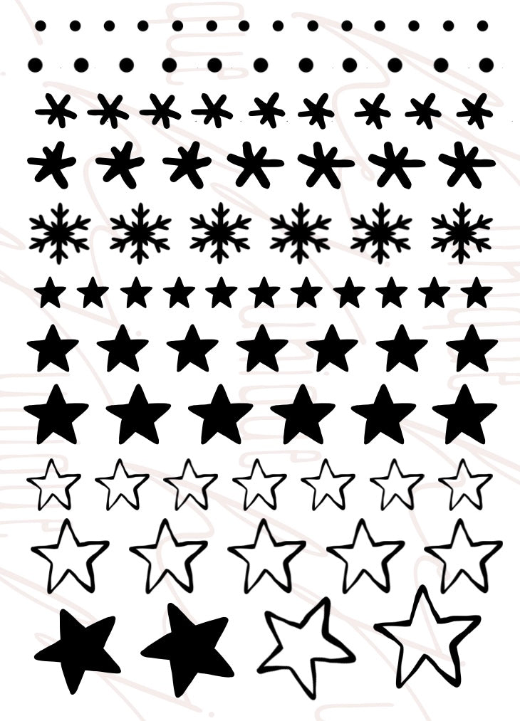 Rub On Aufkleber Sterne A6 Warum du unsere Rub-Ons lieben wirst:  ✔ Randloser Premium-Look   ✔ Besondere Haptik   ✔ Präzise Platzierung dank transparenter Trägerfolie  ✔ Wasser- und kratzfest // Hitze- und UV-beständig   ✔ Starke Haftung auf Glas, Keramik, Holz, Raysin u.v.m.  ✔ Langlebig und hochwertig verarbeitet  ✔ Auch gewerblich nutzbar – keine zusätzliche Lizenz nötig
