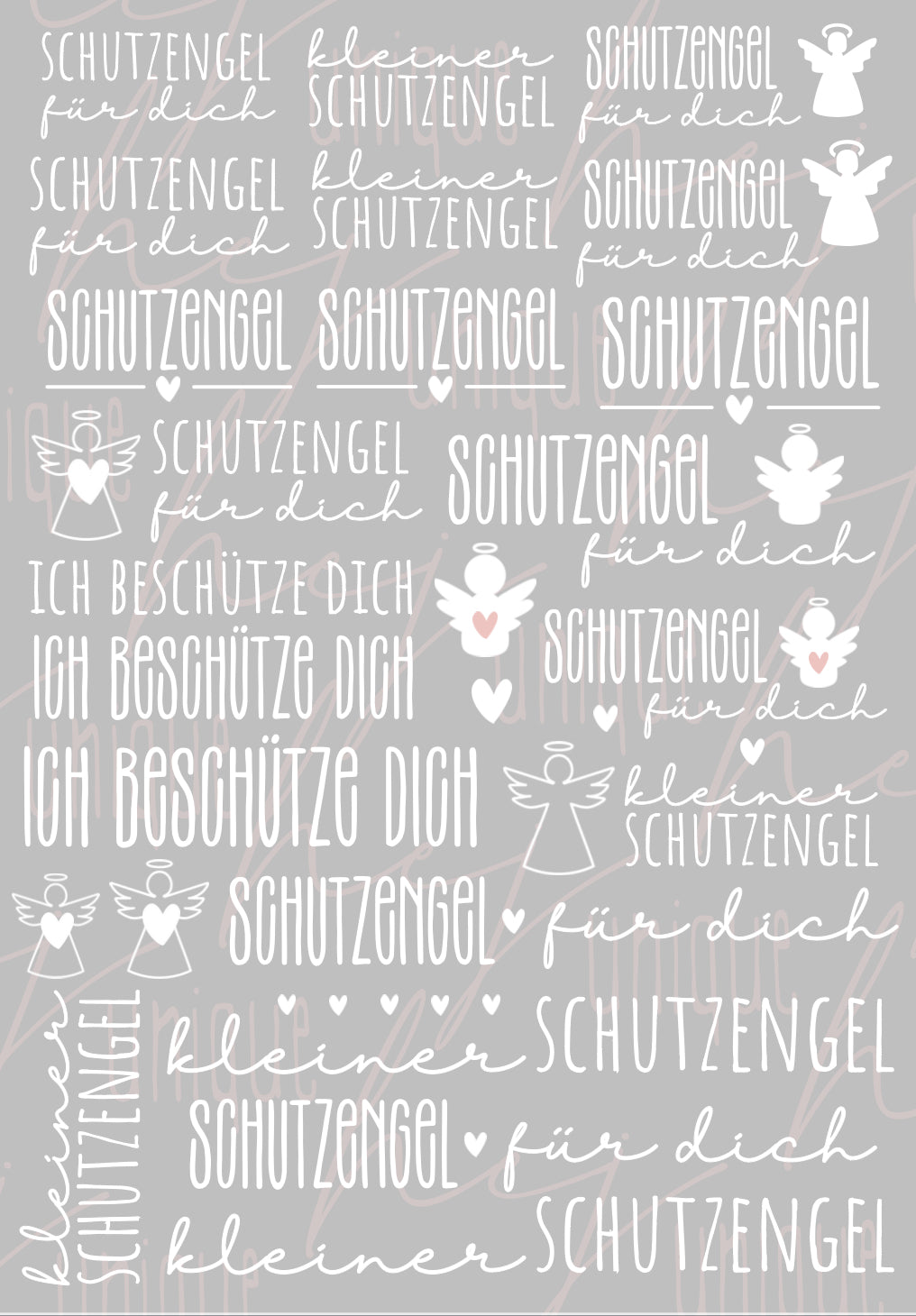 Rub On Aufkleber Schutzengel weiss A5 Warum du unsere Rub-Ons lieben wirst:  ✔ Randloser Premium-Look   ✔ Besondere Haptik   ✔ Präzise Platzierung dank transparenter Trägerfolie  ✔ Wasser- und kratzfest // Hitze- und UV-beständig   ✔ Starke Haftung auf Glas, Keramik, Holz, Raysin u.v.m.  ✔ Langlebig und hochwertig verarbeitet  ✔ Auch gewerblich nutzbar – keine zusätzliche Lizenz nötig